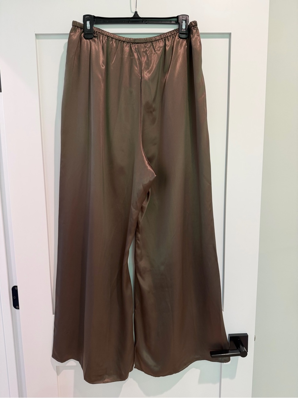 NEW J. Crew Cosmo Pants in Luster Charmeuse Smoky Wood Size Large CN714 $158 - Picture 7 of 9